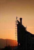 vue de la construction de l'église photo