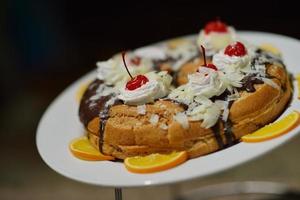 vue de la nourriture sous forme de buffet photo