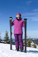 ski femme hiver photo