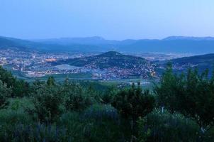 vue nocturne de sarajevo photo