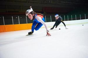 vue patinage de vitesse photo