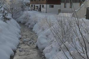 paysage de montagne d'hiver photo