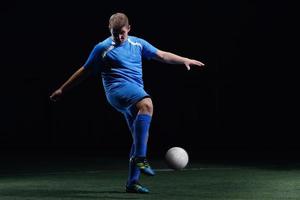 vue de joueur de football photo