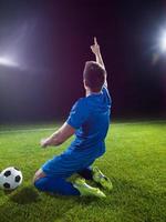 vue de joueur de football photo