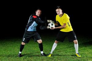 vue de joueur de football photo