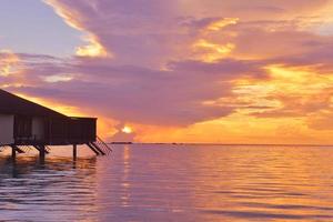 vue sur la plage tropicale photo