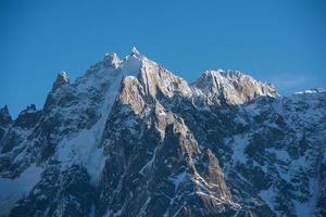 vue sur le paysage de montagne photo