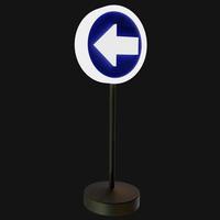 panneau de signalisation illustration de rendu 3d photo