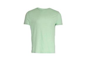 maquette de t-shirt masculin sur l'homme, isolé sur fond blanc, espace de copie photo