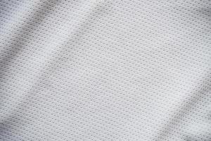 fond de texture de tissu de maillot de sport blanc photo