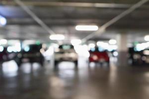 flou parking dans garage abstract background photo