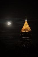 plus haut bâtiment du centre-ville d'Atlanta sous la lune