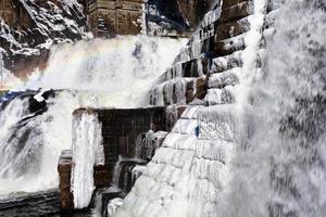 cascade cascade en hiver photo