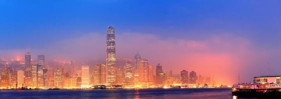 Panorama du port de hong kong victoria