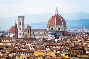 Voir ci-dessus du Duomo à Florence ville