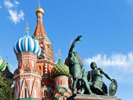 monument de minine et pojarski à moscou photo