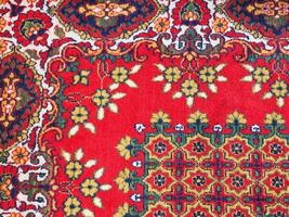 ornement de tapis d'Asie centrale photo