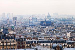 vue de paris avec le panthéon photo