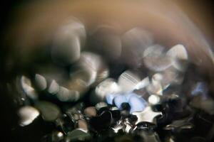 ongles paillettes macro photo