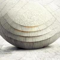 fond d'architecture abstraite de sphère, bâtiment rond blanc photo