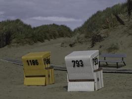 île de langeoog dans la mer du nord photo