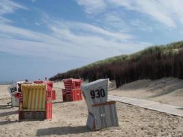 île de langeoog dans la mer du nord photo