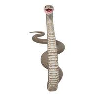 illustration 3d de serpent brun oriental photo