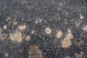 vue détaillée sur les surfaces d'asphalte de différentes rues et routes avec des fissures photo