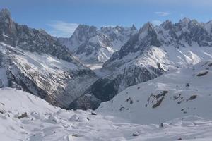 vue sur le paysage de montagne photo