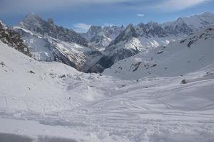 vue sur le paysage de montagne photo