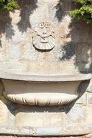 bol de fontaine en pierre dans le jardin botanique nikitsky photo