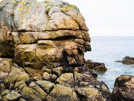 rocher à côte du gouffre golfe de la manche photo