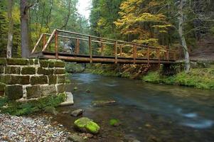 pont sur la rivière photo