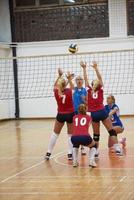 vue de jeu de volley-ball photo