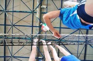 vue de jeu de volley-ball photo