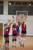 vue de jeu de volley-ball photo