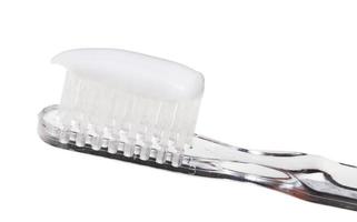 brosse à dents et dentifrice en tube photo