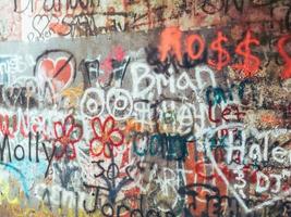 l'art du graffiti sur le mur photo