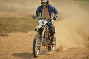 vue sur le vélo de motocross photo