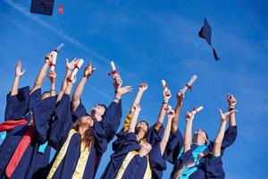 étudiants diplômés du secondaire photo