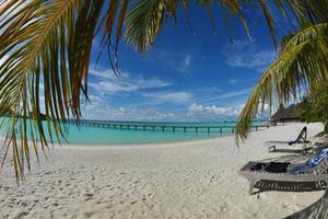 vue sur la plage tropicale photo