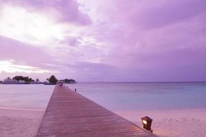 vue sur la plage tropicale photo