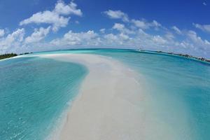 vue sur la plage tropicale photo