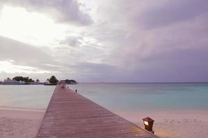 vue sur la plage tropicale photo