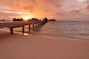 vue sur la plage tropicale photo