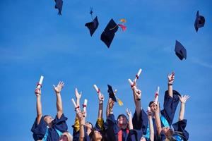 étudiants diplômés du secondaire photo