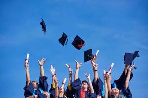 étudiants diplômés du secondaire photo