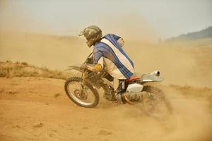 vue sur le vélo de motocross photo