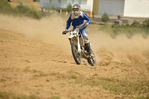 vue sur le vélo de motocross photo