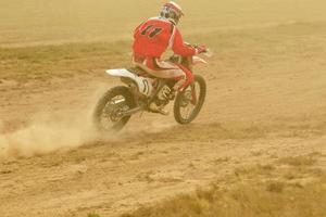 vue sur le vélo de motocross photo